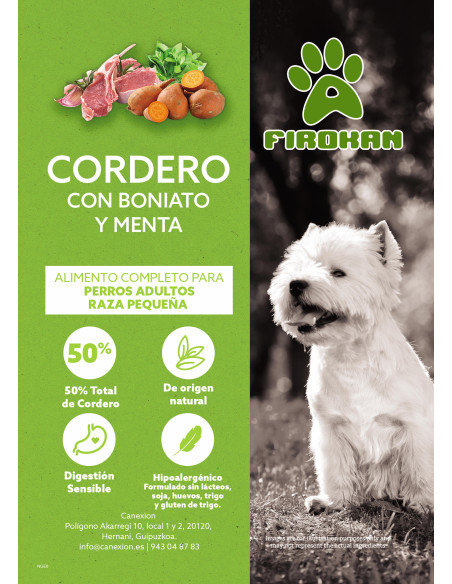 Firokan cordero y menta rm - 2kg / 6kg