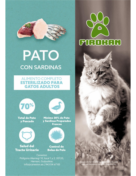 Pato con sardinas - 1.5kg / 5kg