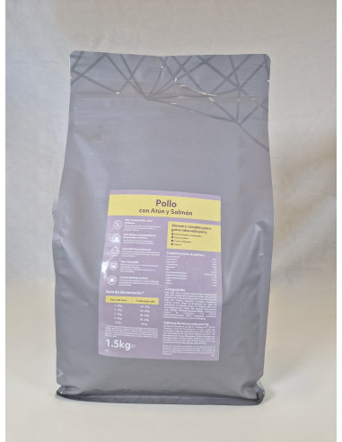 Compra Pollo con atún y salmón - 1.5kg / 5kg en Canexion al