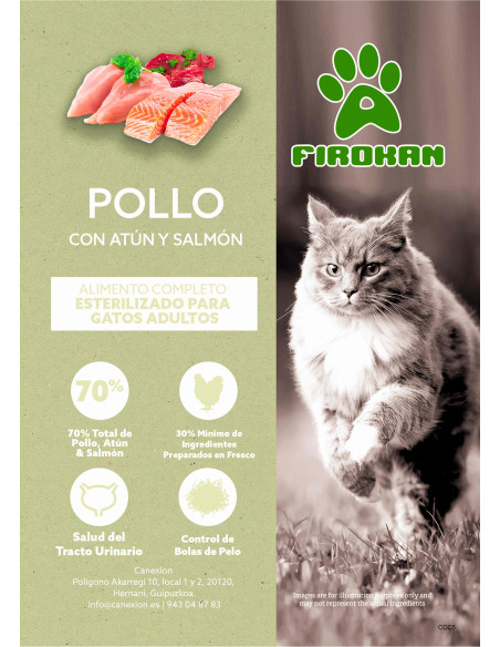 Compra Pollo con atún y salmón - 1.5kg / 5kg en Canexion al