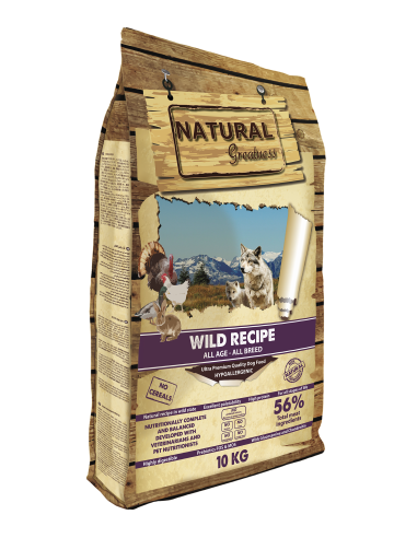 Receta Salvaje para perros - Natural Greatness- 10kg