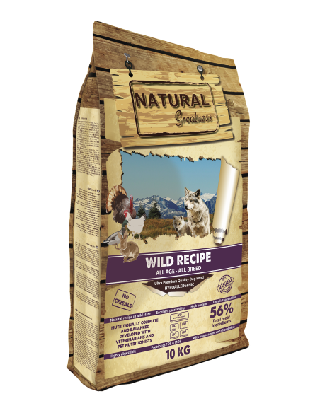 Receta Salvaje para perros - Natural Greatness- 10kg