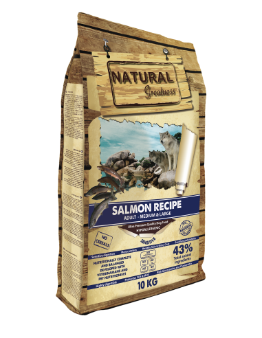 Receta de Salmón - Sensitive - para perros - Natural Greatness- 10kg