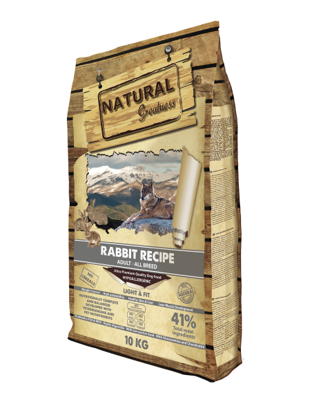 Receta de Conejo - Light & Fit - para perros - Natural Greatness- 10kg