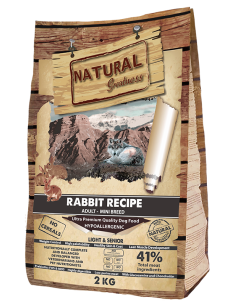Receta de Conejo Mini - Light & Senior - para perros - Natural Greatness- 2kg