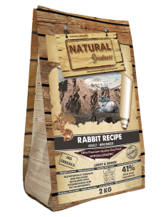 Receta de Conejo Mini - Light & Senior - para perros - Natural Greatness- 2kg 2