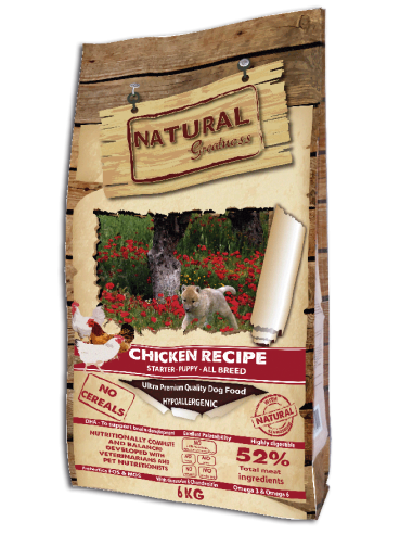 Receta de Pollo - para cachorros - Natural Greatness- 6kg