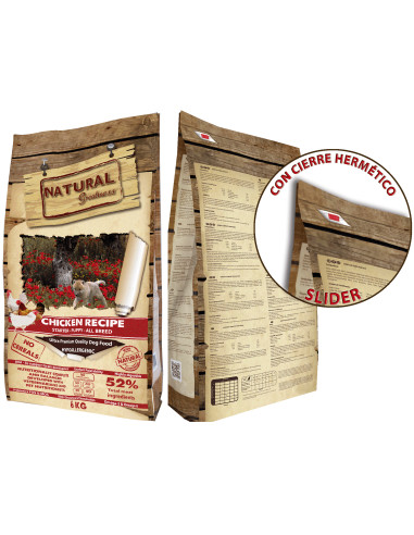 Receta de Pollo - para cachorros - Natural Greatness- 6kg
