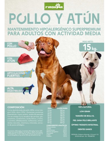 Compra Firokan pollo y atún - 15kg en Canexion al Mejor Precio