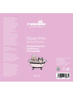 Compra Champú Firokan Happy Pets para Cachorros y Piel Sensible