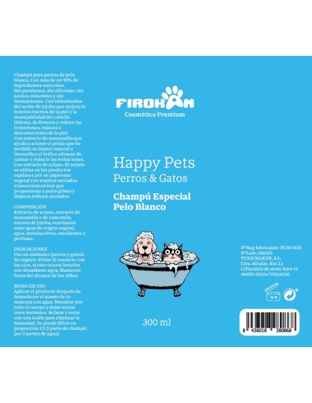 Compra Champú Firokan Pelo Blanco con Manzanilla y Aciano –