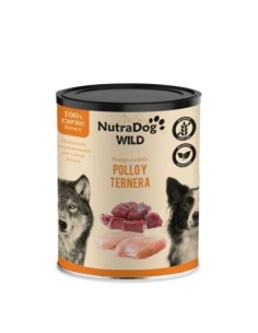 Compra Lata de Pollo y Ternera para Perros – NutraDog WILD –